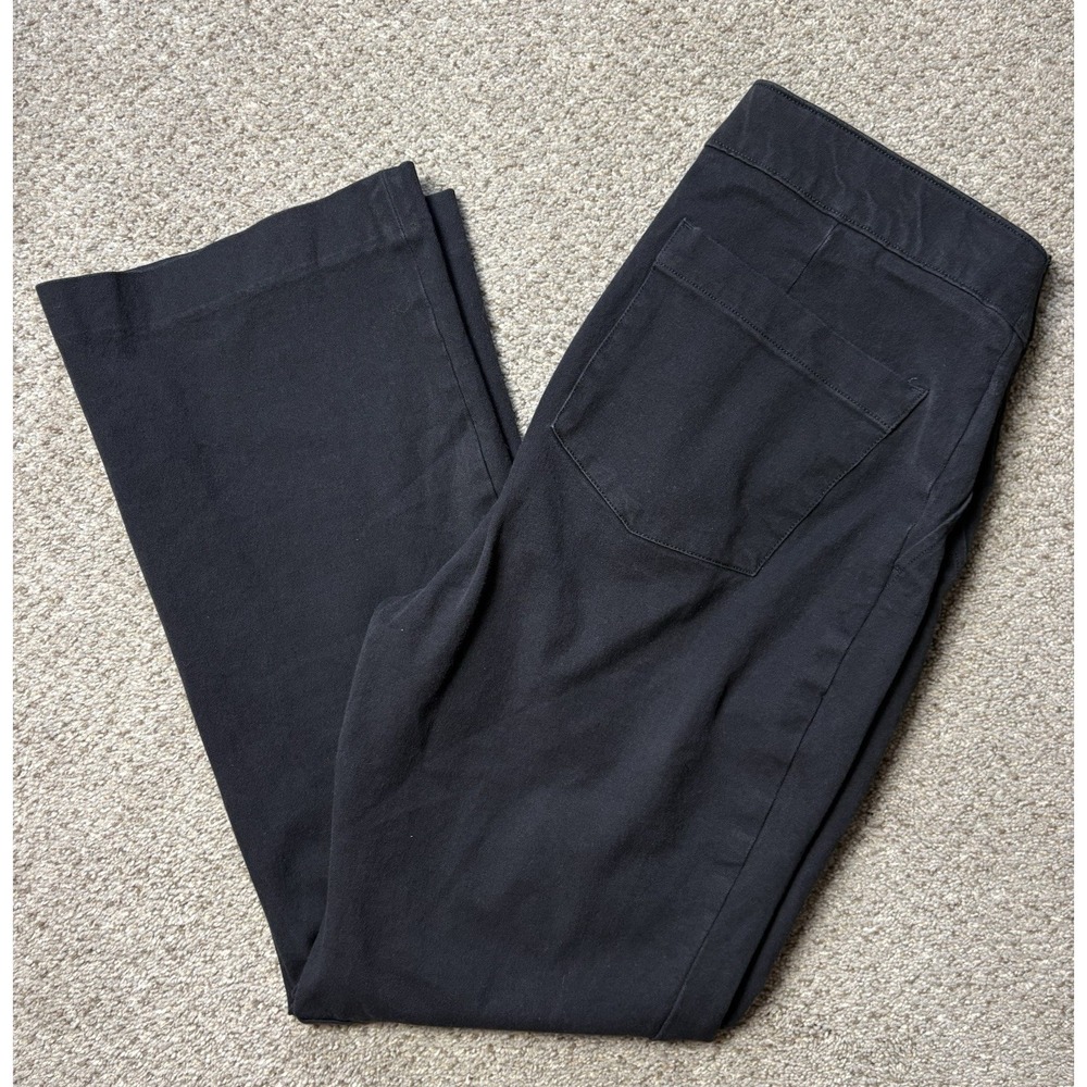 SPANX Womens Small The Perfect Pant Slim Straight‎ High Rise Ponte Black Pull On
